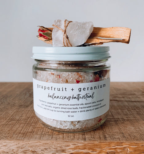 Grapefruit + Geranium bath salts