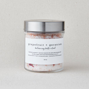 Grapefruit + Geranium bath salts